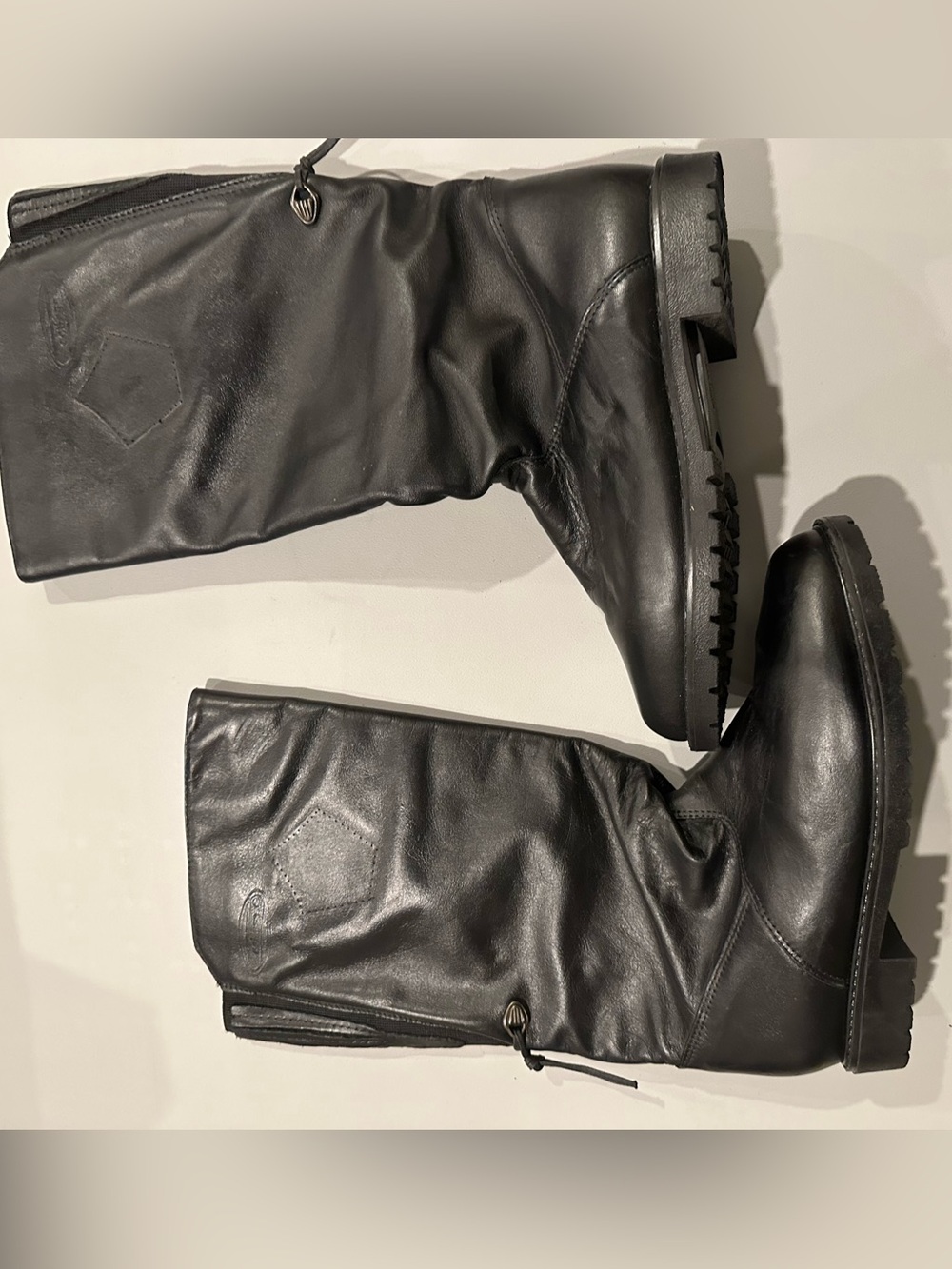 Regence Of Canada Women’s Size 8.5 D Leather Riding-style Boots Black Mid-calf